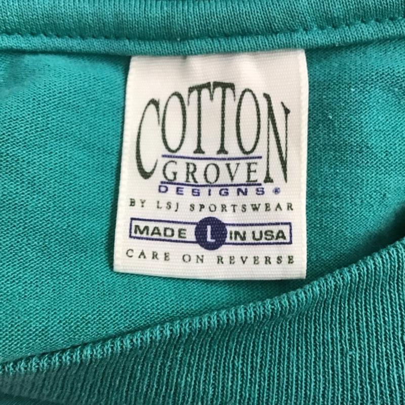 古着 USED Tシャツ 半袖 半袖カットソー プリントTシャツ クルーネックカットソー 古着 L プリント 緑 / グリーン / メンズ USED 古着 中古 10106997