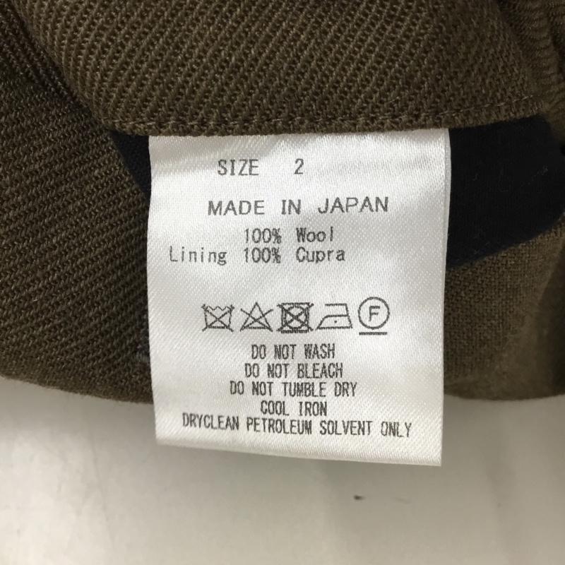 マーカウェア markaware パンツ スラックス スラックスパンツ ワイドパンツ カジュアルパンツ センタータックパンツ 2 無地 茶 / ブラウン / メンズ USED 古着 中古 10118651