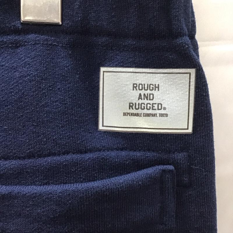 ラフアンドラゲッド ROUGH and RUGGED ボトムス ボトムス スウェットパンツ ワイドパンツ カジュアルパンツ ジャージ 3 無地 紺 / ネイビー / メンズ USED 古着 中古 10111810