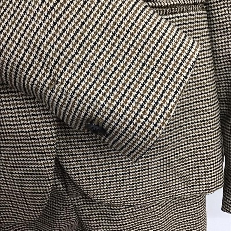 ザラ ZARA セットアップ セットアップ 9929 328 704 ブレザー ジャケット テーパードパンツ 千鳥格子 黒 / ブラック / X 茶 / ブラウン / X ベージュ / ベージュ / レディース USED 古着 中古 10133317