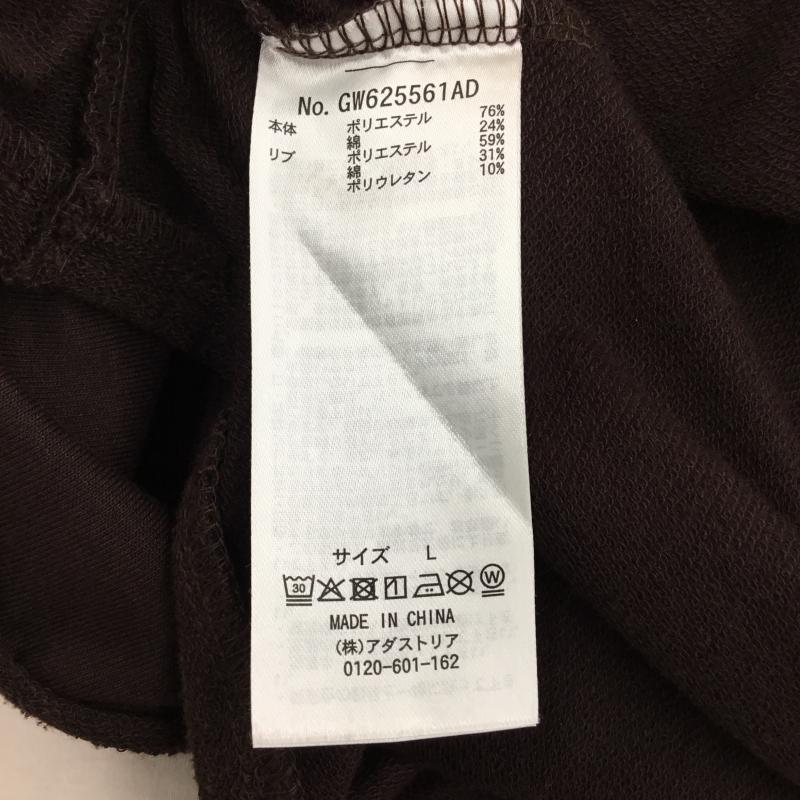 グローバルワーク GLOBAL WORK トレーナー 長袖 GW625561AD L ロゴ、文字 ダークブラウン / ダークブラウン / レディース USED 古着 中古 10142860