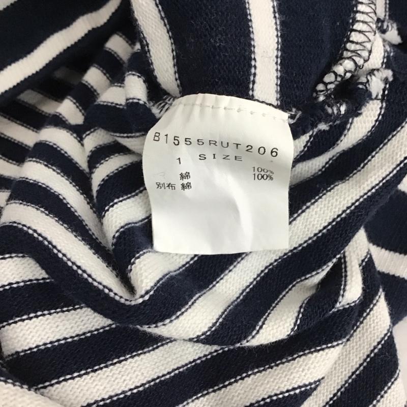 フラボア FRAPBOIS カットソー 長袖 長袖カットソー クルーネックカットソー ロングスリーブカットソー 1 ボーダー柄 紺 / ネイビー / メンズ USED 古着 中古 10123968