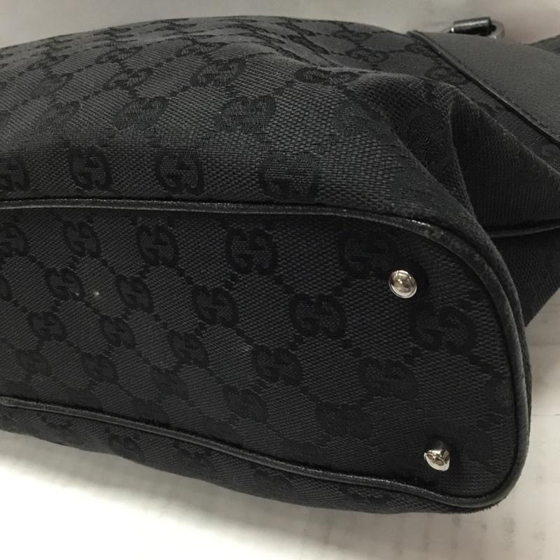 グッチ GUCCI トートバッグ トートバッグ 113016 GGキャンバス 総柄 黒 / ブラック / レディース USED 古着 中古 10107606