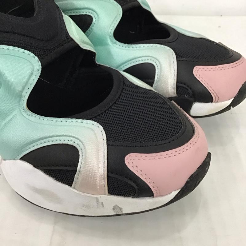 リーボック Reebok スニーカー スニーカー GW7686 FURYLITE MOLECULE FESTIVAL 24.5cm 24.5cm ワンポイント 黒 / ブラック / X 白 / ホワイト / X 桃 / ピンク / X 薄緑 / ライトグリーン / レディース USED 古着 中古 10122993