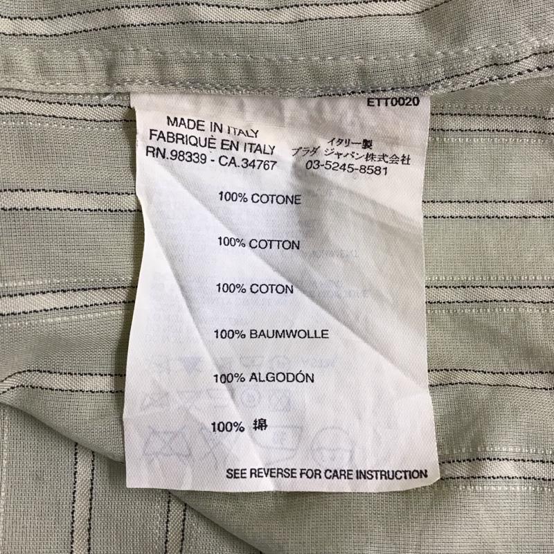 プラダ PRADA シャツ、ブラウス 長袖 長袖シャツ カラーシャツ 長袖カットソー ストライプシャツ 38 ストライプ マルチカラー / マルチカラー / メンズ USED 古着 中古 10119952