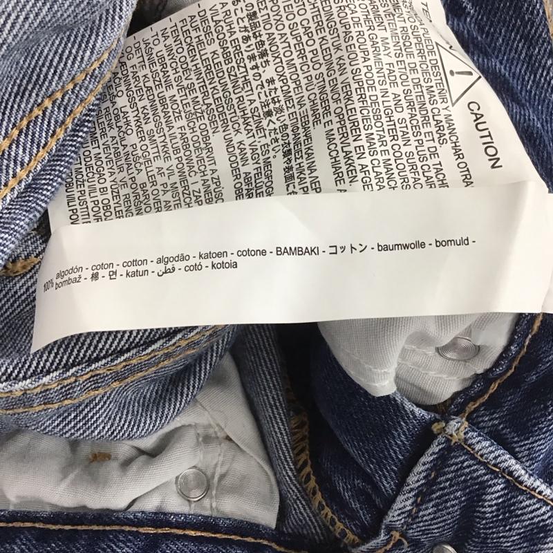 ザラ ZARA パンツ デニム、ジーンズ 34 無地 水色 / ライトブルー / レディース USED 古着 中古 10140066