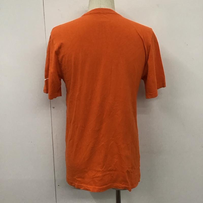 ナイキ NIKE Tシャツ 半袖 半袖カットソー プリントTシャツ クルーネックカットソー スポーツウェア S プリント 橙 / オレンジ / メンズ USED 古着 中古 10107254