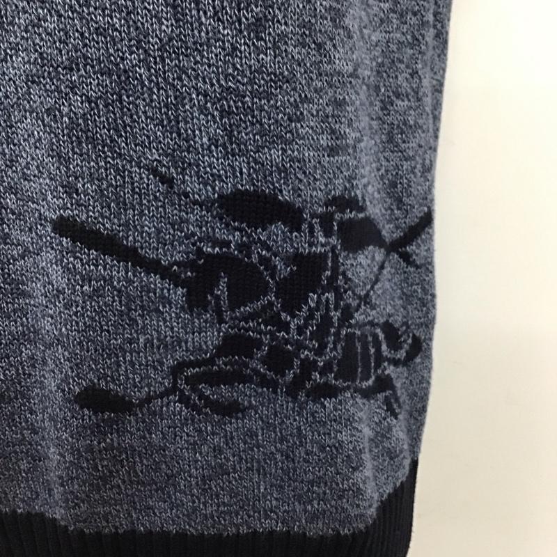 バーバリーゴルフ BURBERRY GOLF ベスト ベスト BGT97-853-28 ニット プルオーバー M ワンポイント 紺 / ネイビー / メンズ USED 古着 中古 10120395