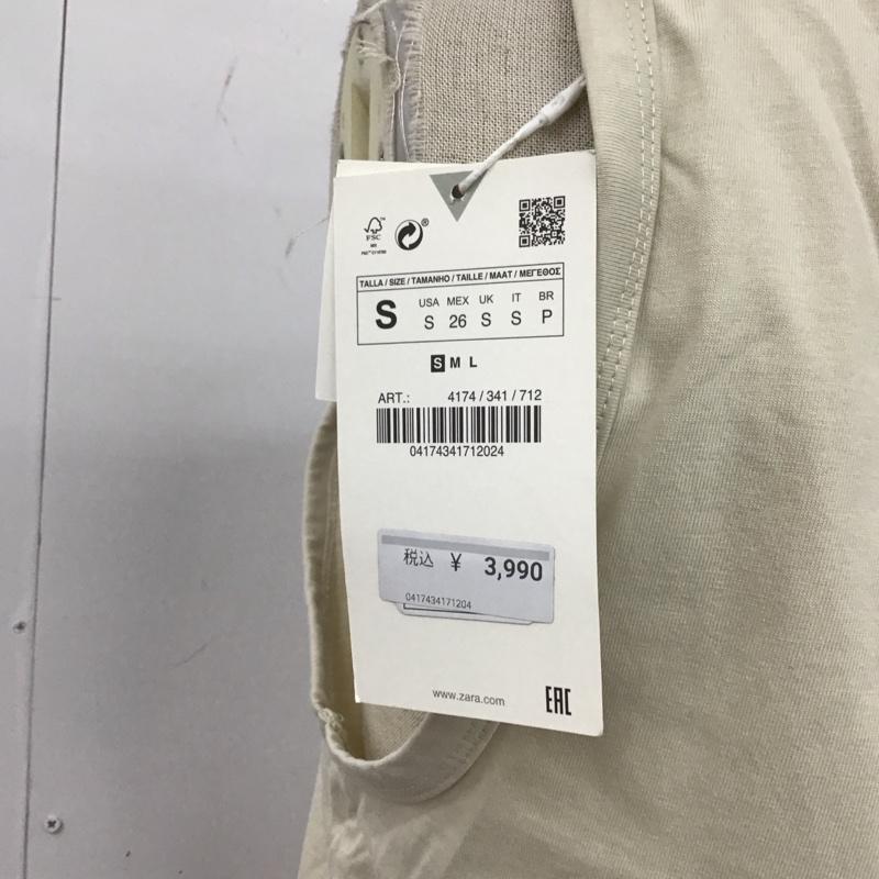 ザラ ZARA サロペット・オーバーオール サロペット、オーバーオール 4174 341 712 タグ付き ジョガーパンツ S 無地 アイボリー / アイボリー / レディース USED 古着 中古 10122852