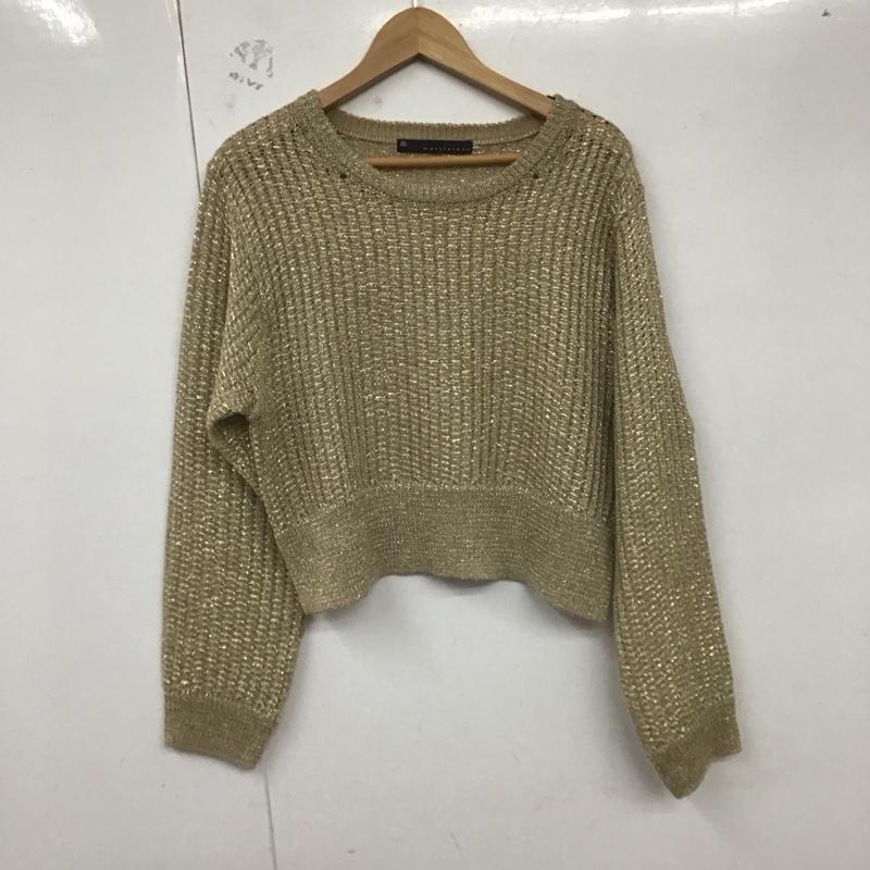 マルティニーク martinique ニット、セーター 長袖 無地 ベージュ / ベージュ / レディース USED 古着 中古 10129279