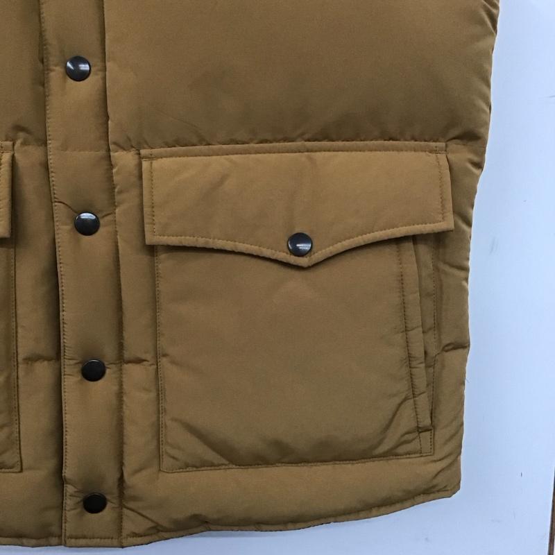 ユニクロ UNIQLO ベスト ベスト 317-024919 ダウンベスト リバーシブル L 無地 茶 / ブラウン / X キャメル / キャメル / メンズ USED 古着 中古 10139477