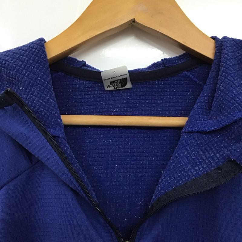 ザノースフェイス THE NORTH FACE パーカー 長袖 nt61878 マウンテンパーカー ジップアップパーカー アウター L ロゴ、文字 青 / ブルー / メンズ USED 古着 中古 10132391