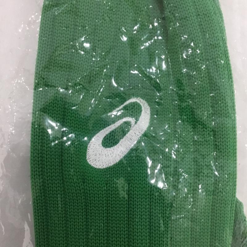アシックス ASICS ファッション小物 ファッション小物 XSS098 ストッキング ジュニア サッカー 22cm ロゴ、文字 緑 / グリーン / ボーイズ USED 古着 中古 10132158