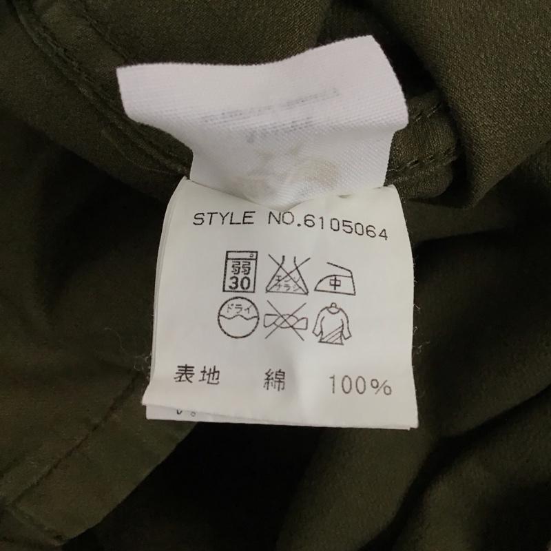 アヴィレックス AVIREX シャツ、ブラウス 長袖 長袖シャツ 無地シャツ カラーシャツ ミリタリーシャツ L ロゴ、文字 カーキ / カーキ / メンズ USED 古着 中古 10131434