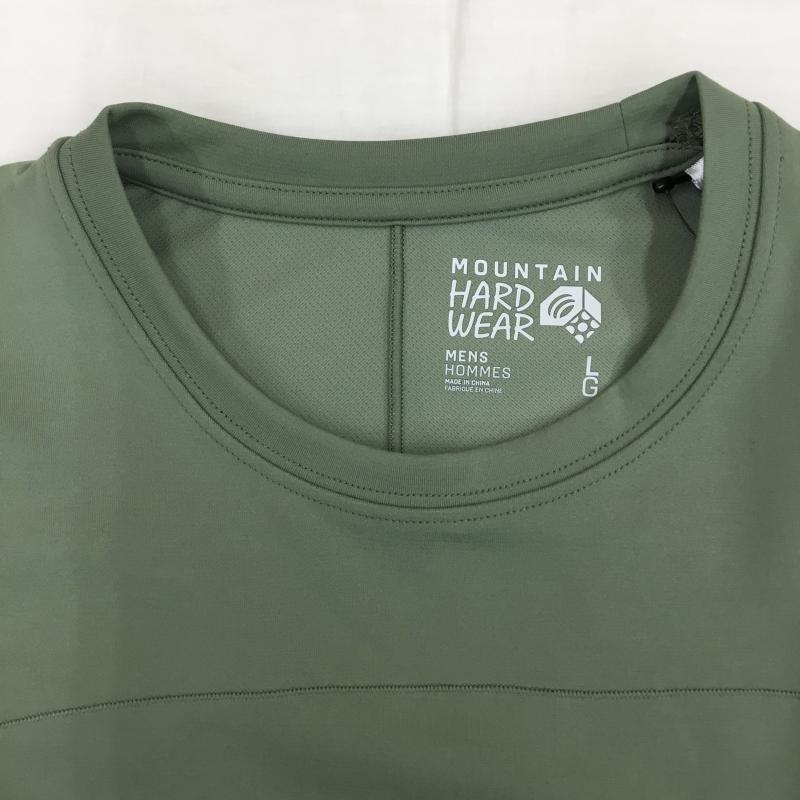 マウンテン ハード ウェアー MOUNTAIN HARDWEAR カットソー 長袖 OE0875-354 L ロゴ、文字 緑 / グリーン / メンズ USED 古着 中古 10139058
