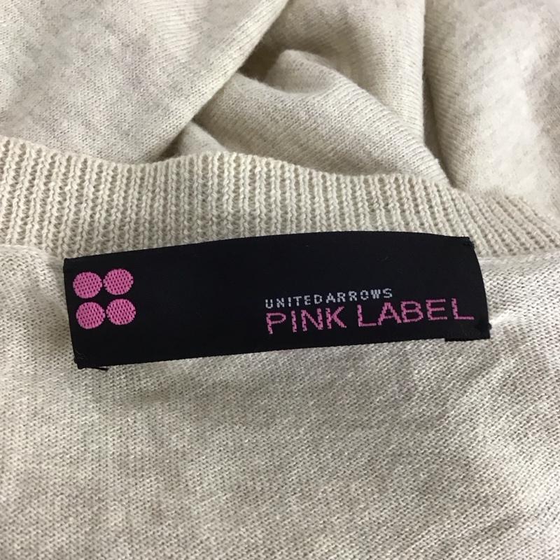 ユナイテッドアローズピンクレーベル UNITEDARROWSPINKLABEL ニット、セーター 七分袖 1618-135-1212 コットン レース サマーニット 無地 ベージュ / ベージュ /  レディース USED 古着 中古 10116753