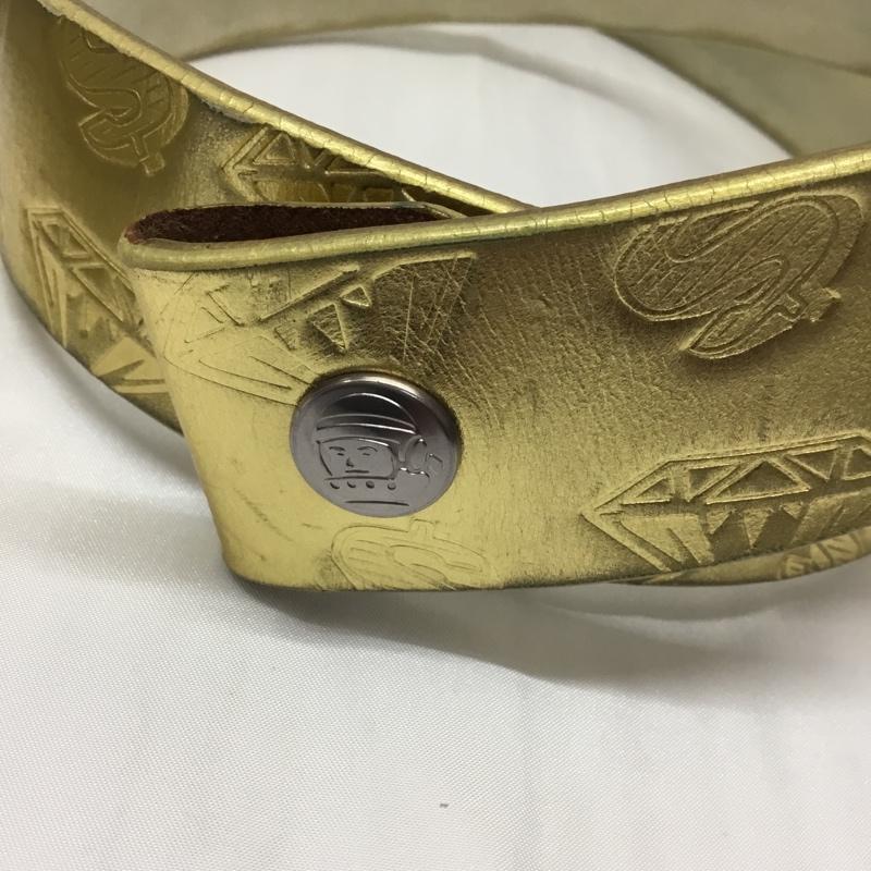 ビリオネア・ボーイズ・クラブ BILLIONAIRE BOYS CLUB ベルト・バックル ベルト レザー 総柄 金 / ゴールド / メンズ USED 古着 中古 10110146