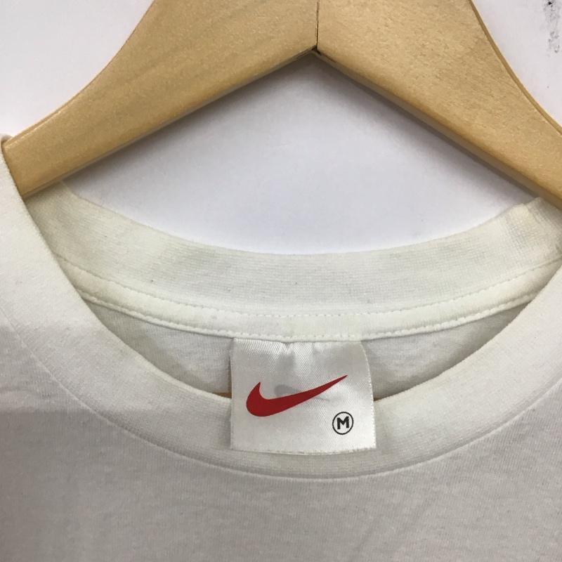 ナイキ NIKE Tシャツ 半袖 半袖カットソー プリントTシャツ クルーネックカットソー M プリント 白 / ホワイト / メンズ USED 古着 中古 10138747