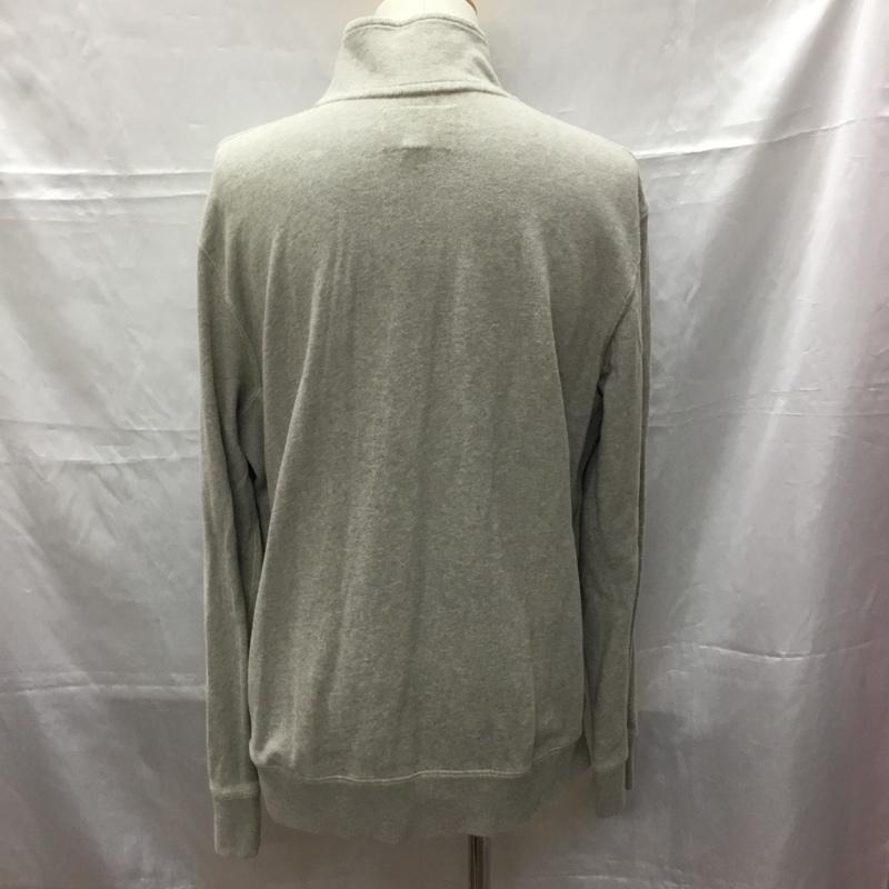 アメリカンイーグル AMERICANEAGLE トレーナー 長袖 ハーフジップ L 無地 灰 / グレー / メンズ USED 古着 中古 10109270