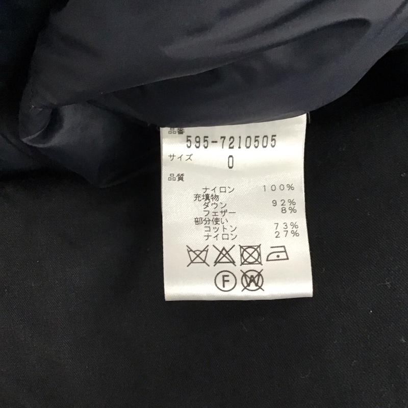 エムエイチエル MHL. コート コート一般 595-7210505 ダウンライナー付き ステンカラーコート 0 無地 紺 / ネイビー / レディース USED 古着 中古 10120170