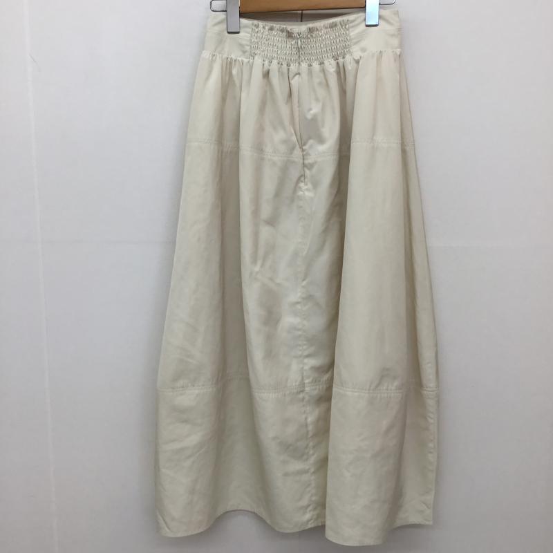 グリーンレーベルリラクシング green label relaxing スカート ロングスカート 38 無地 オフホワイト / オフホワイト / レディース USED 古着 中古 10134755