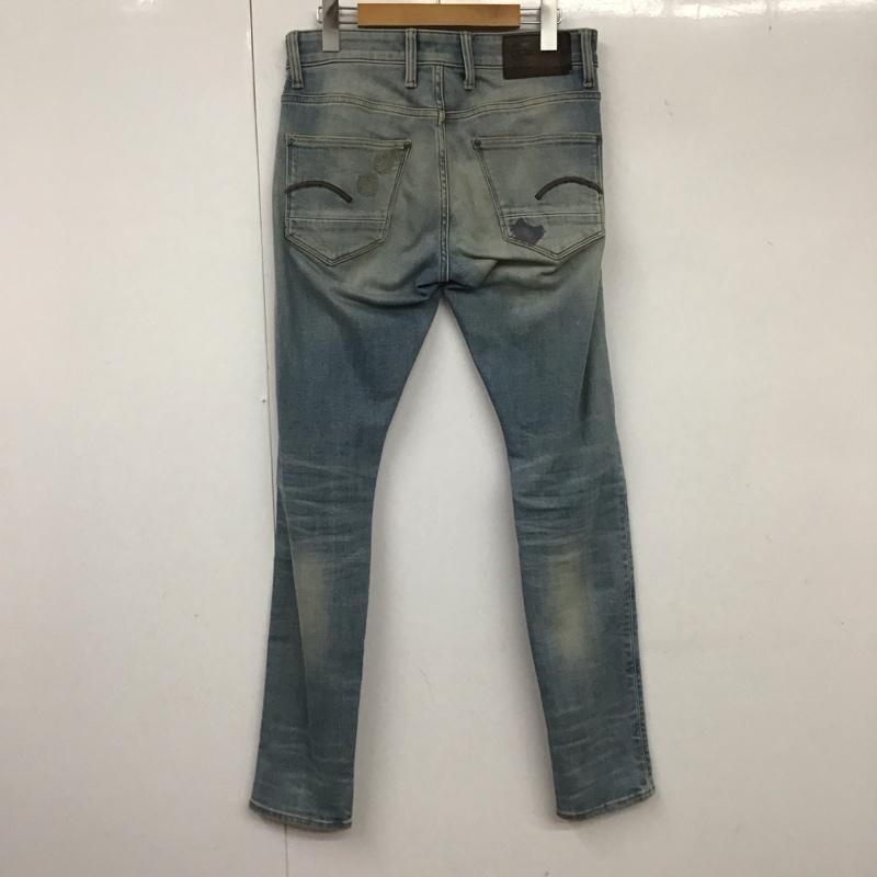 ジースターロゥ G-STAR RAW パンツ デニム、ジーンズ デニムパンツ スリムパンツ カジュアルパンツ ストレッチパンツ 29インチ 無地 インディゴ / インディゴ / メンズ USED 古着 中古 10132250