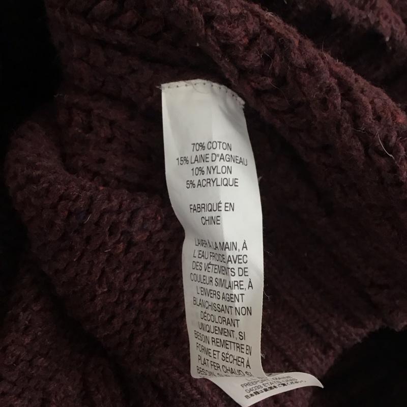 エルエルビーン L.L.Bean ニット、セーター 長袖 S 無地 えんじ / ワインレッド / メンズ USED 古着 中古 10111369
