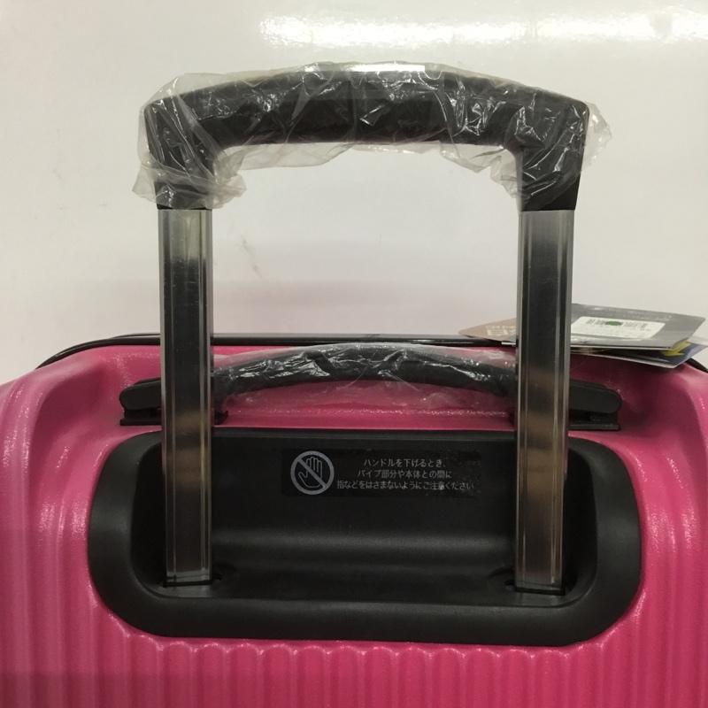 マキコーポレーション MAKI CORPORATION スーツケース、トランク スーツケース、トランク 5401-48 機内持込サイズ タグ付き キャリーケース 無地 桃 / ピンク / X 黒 / ブラック / レディース USED 古着 中古 10132256