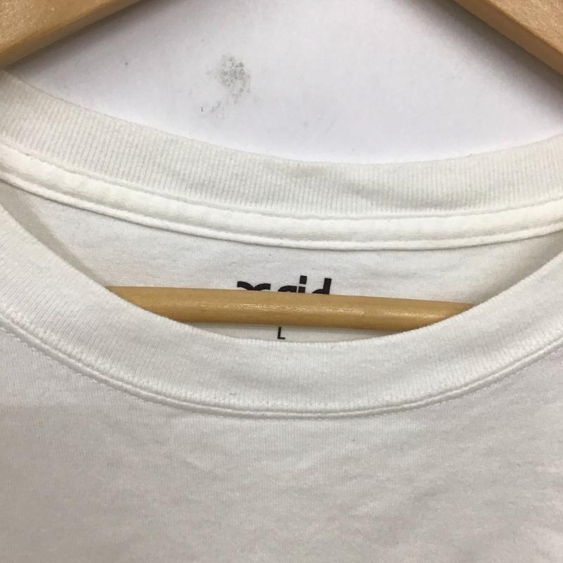 エックスガール X-girl Tシャツ 半袖 105223011013 バックプリント クルーネック L ロゴ、文字 白 / ホワイト / レディース USED 古着 中古 10129208
