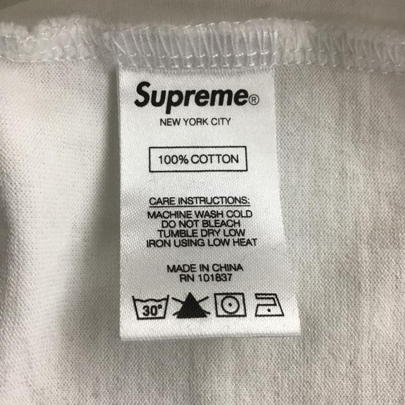 シュプリーム Supreme カットソー 長袖 ワンポイントBOXロゴ定番ロングtシャツ ロングスリーブT 長袖カットソー M ロゴ、文字 白 / ホワイト / メンズ USED 古着 中古 10105541