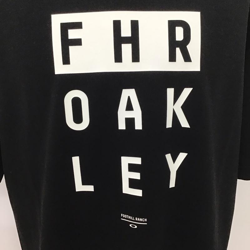 オークリー OAKLEY Tシャツ 半袖 foa405184 EnhanceQdflSSTeeFhrEvo1.0 半袖カットソー プリントTシャツ L ロゴ、文字 黒 / ブラック /  メンズ USED 古着 中古 10111485
