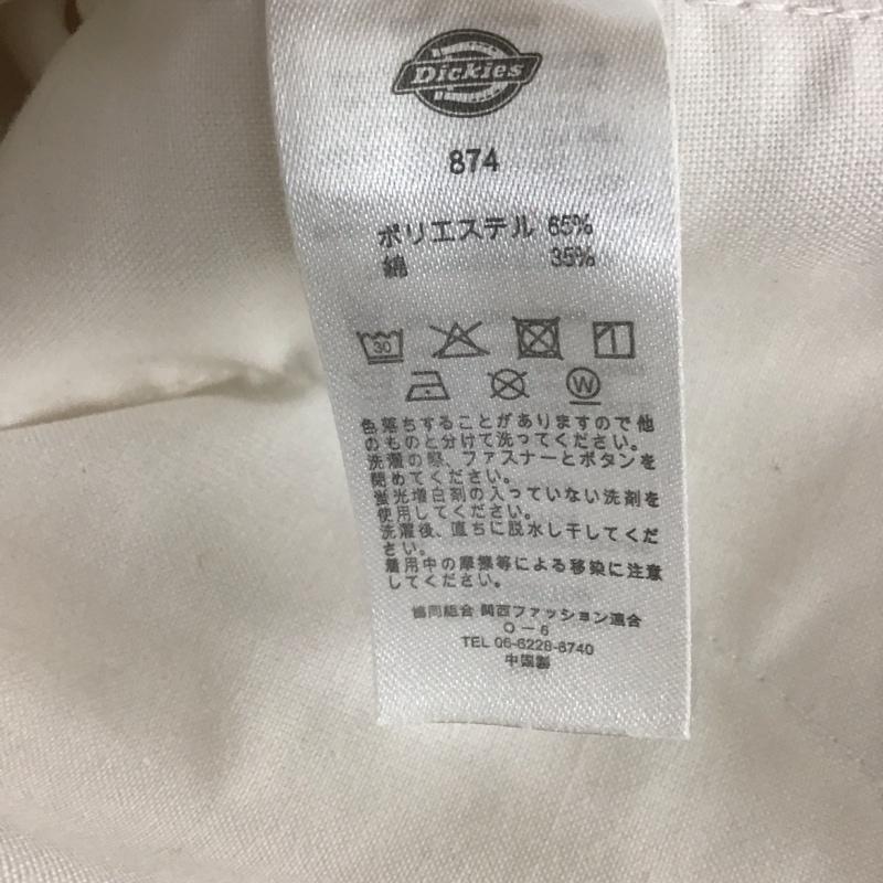 ディッキーズ Dickies パンツ ワークパンツ、ペインターパンツ ワークパンツ ワイドパンツ カジュアルパンツ 30インチ ロゴ、文字 白 / ホワイト / メンズ USED 古着 中古 10149196
