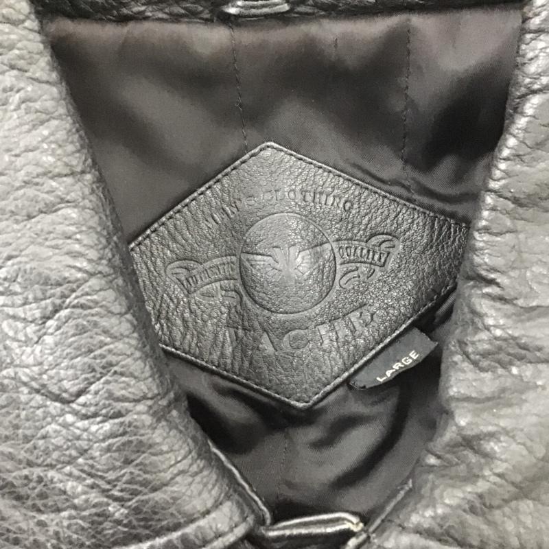 古着 USED コート コート一般 レザー L 無地 黒 / ブラック / メンズ USED 古着 中古 10105977