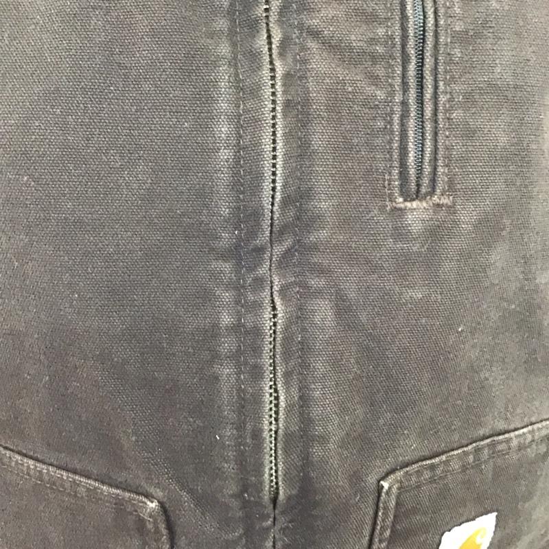 カーハート Carhartt ベスト ベスト ジップアップベスト ノースリーブ スタンドネック M ロゴ、文字 茶 / ブラウン / メンズ USED 古着 中古 10125943