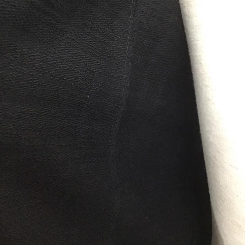 ザラメン ZARA MAN パーカー 長袖 スウェット カットオフ ロング丈 L 無地 黒 / ブラック / メンズ USED 古着 中古 10106789