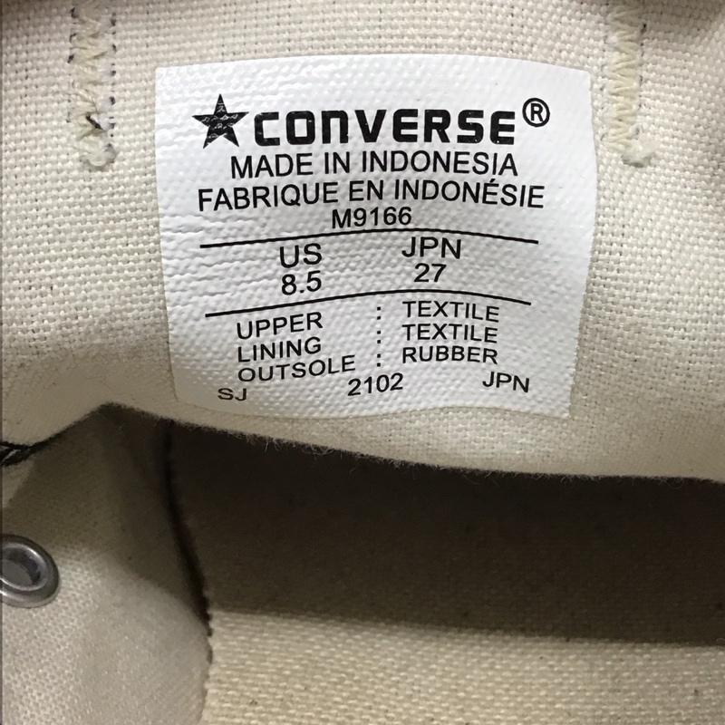 コンバース CONVERSE スニーカー スニーカー M9166 ALL STAR OX 27cm 27.0cm ロゴ、文字 黒 / ブラック / X 白 / ホワイト / メンズ USED 古着 中古 10116442