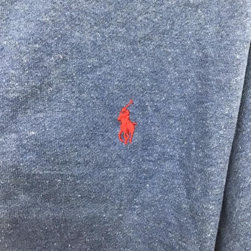 ポロラルフローレン POLO RALPH LAUREN パーカー 長袖 ジップアップパーカー 長袖パーカー スウェットパーカー L ロゴ、文字 インディゴ / インディゴ / メンズ USED 古着 中古 10137825
