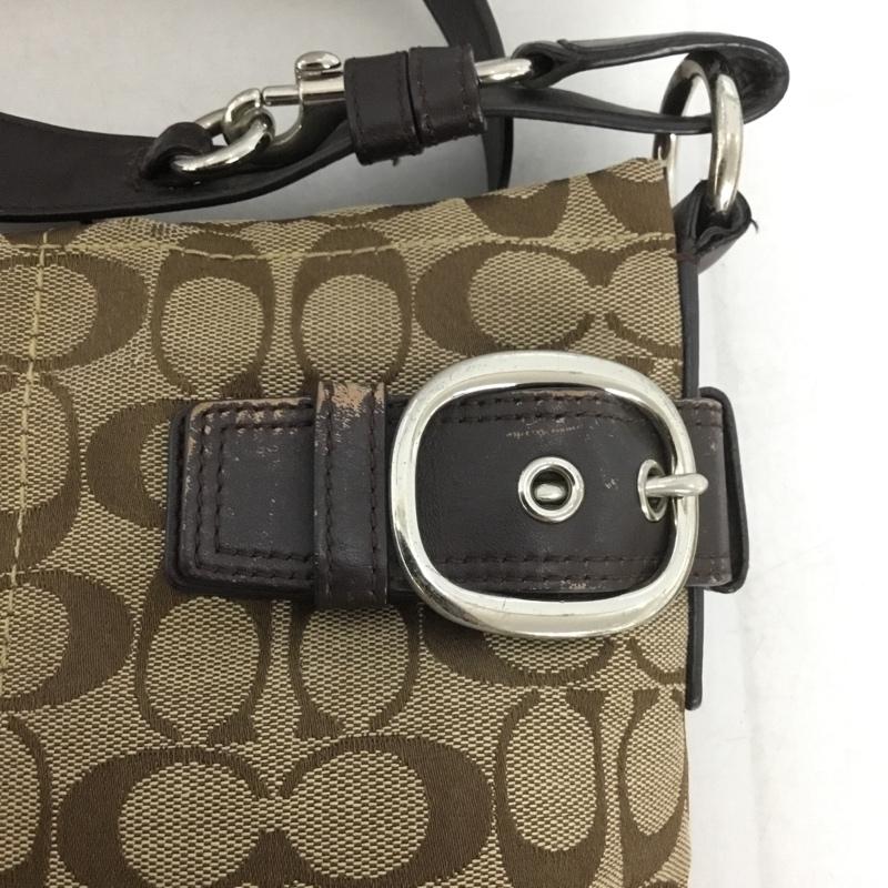 コーチ COACH ショルダーバッグ ショルダーバッグ F17088 シグネチャー 総柄 ベージュ / ベージュ / X 茶 / ブラウン / レディース USED 古着 中古 10137940