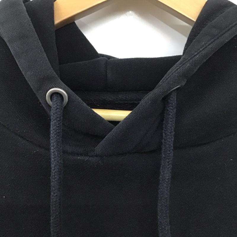 ルーカ RVCA パーカー 長袖 長袖 L ロゴ、文字 黒 / ブラック / メンズ USED 古着 中古 10139697