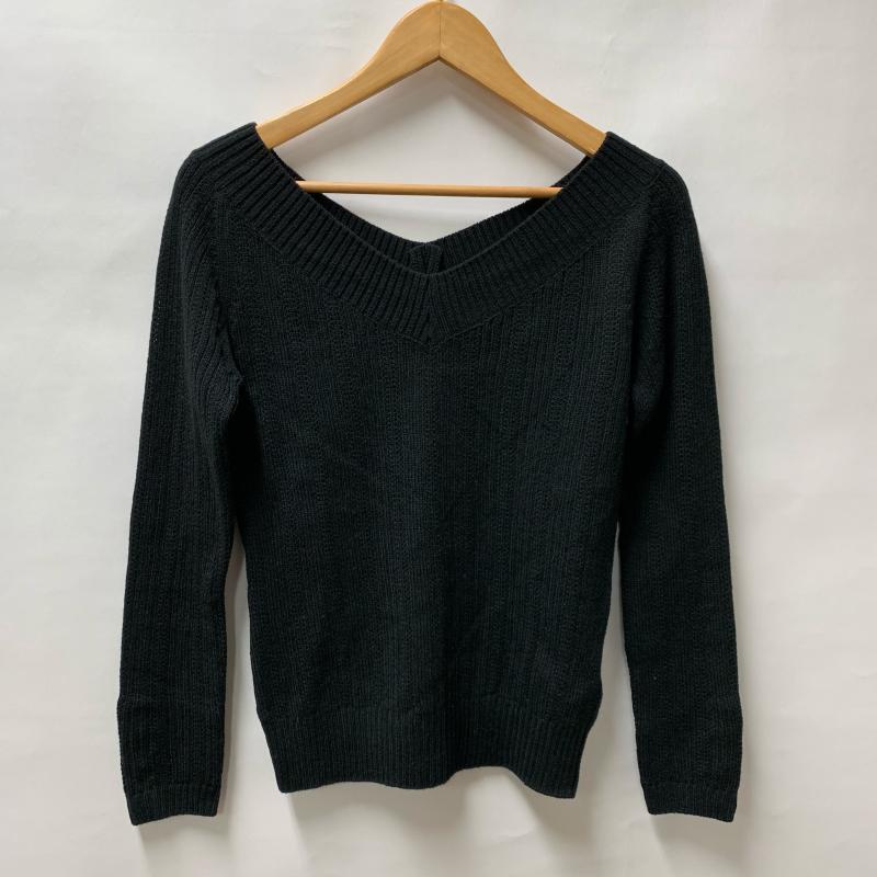 アナイ ANAYI ニット、セーター 長袖 38 無地 黒 / ブラック / レディース USED 古着 中古 10015918