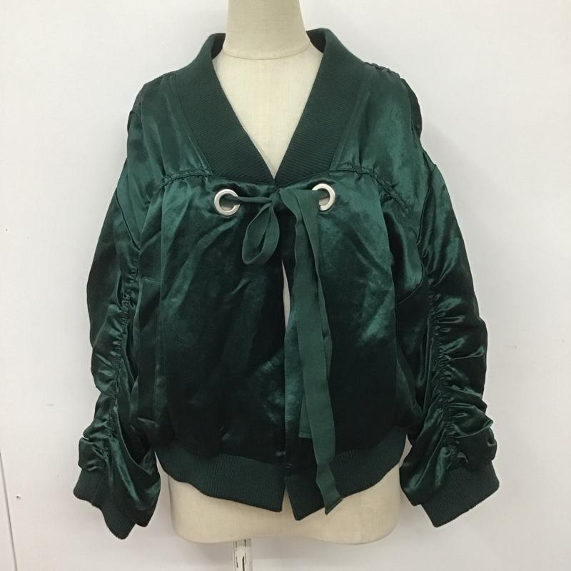 イネド INED ジャケット、上着 ジャンパー、ブルゾン 71-73144009 シャーリング 無地 緑 / グリーン / レディース USED 古着 中古 10108293