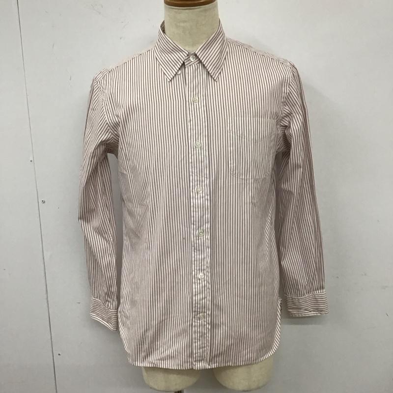 ラルフローレン RALPHLAUREN シャツ、ブラウス 長袖 長袖シャツ カラーシャツ ポケットシャツ 長袖カットソー ストライプシャツ L ストライプ 白 / ホワイト / X 赤 / レッド / メンズ USED 古着 中古 10112806
