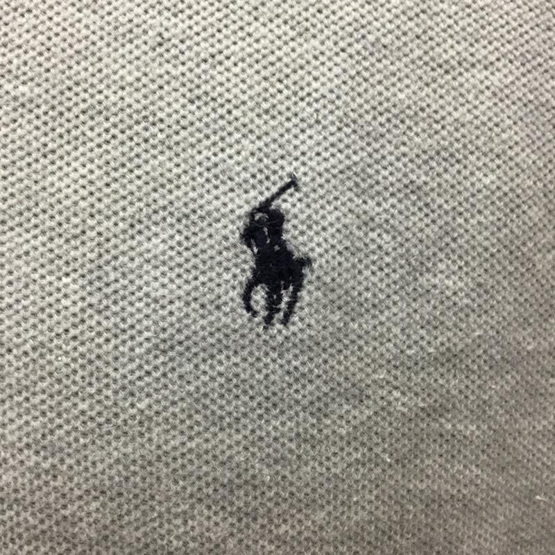 ラルフローレン RALPHLAUREN ポロシャツ 半袖 半袖ポロシャツ カラーシャツ 半袖カットソー L ロゴ、文字 灰 / グレー / メンズ USED 古着 中古 10108429