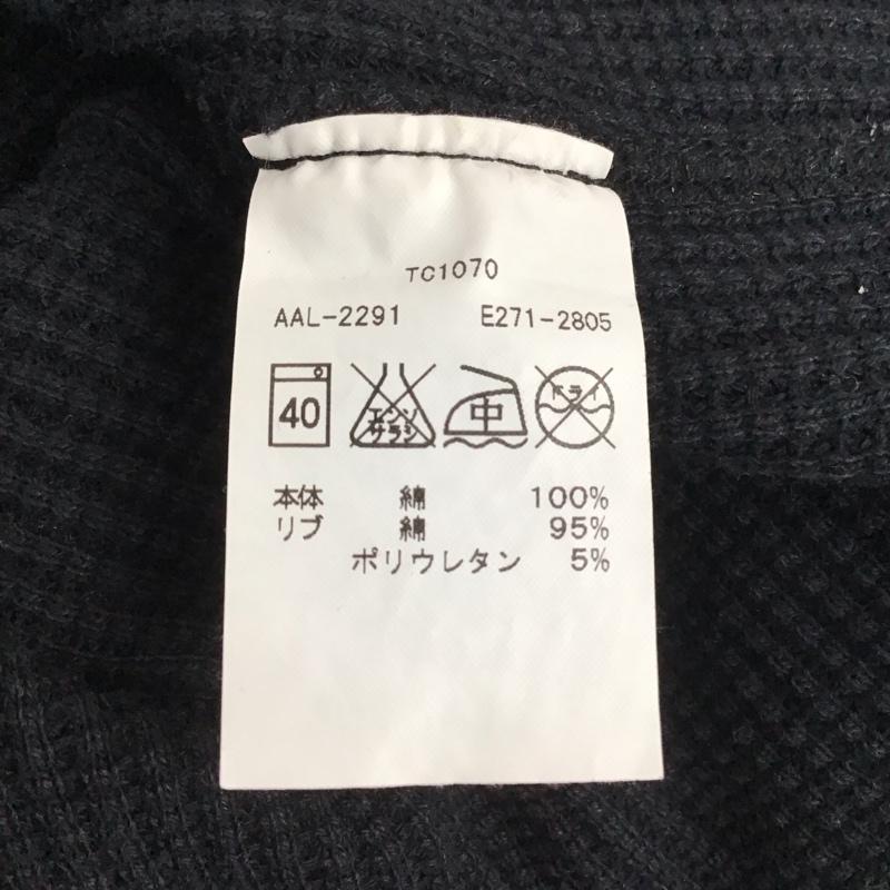 アルファインダストリー Alpha Industries カットソー 長袖 長袖カットソー クルーネックカットソー ロングスリーブカットソー ワッフル S 無地 紺 / ネイビー / メンズ USED 古着 中古 10124323