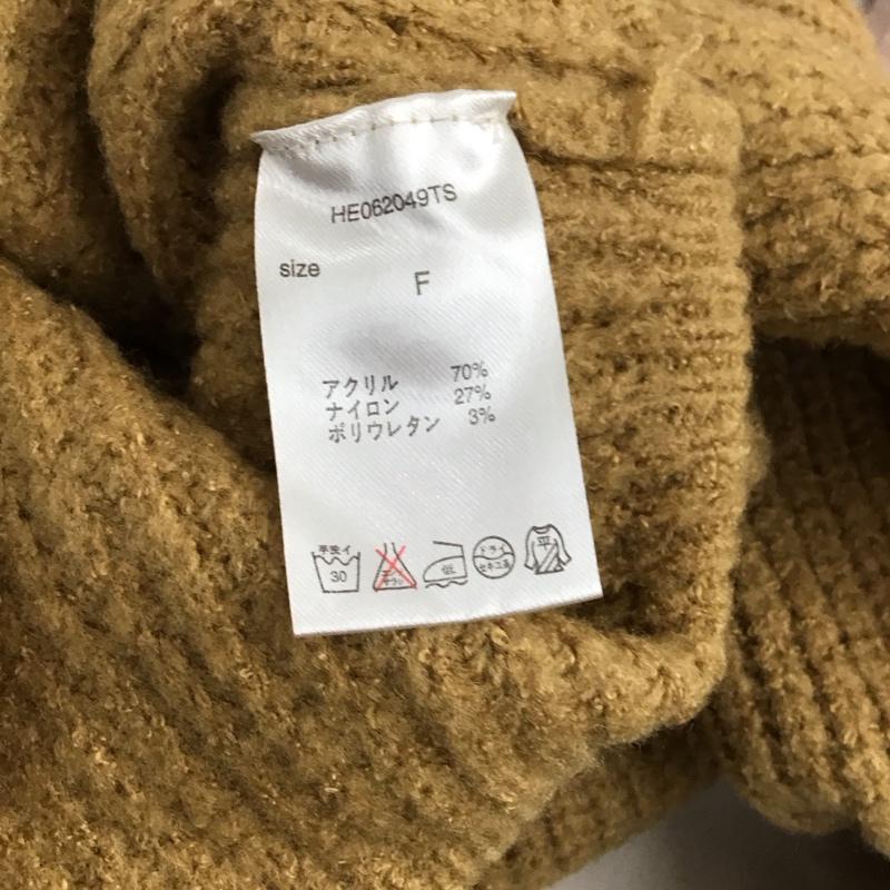 ヘザー Heather ニット、セーター 長袖 長袖ニットカットソー ニット セーター タートルネックニット FREE 無地 ベージュ / ベージュ / レディース USED 古着 中古 10119561