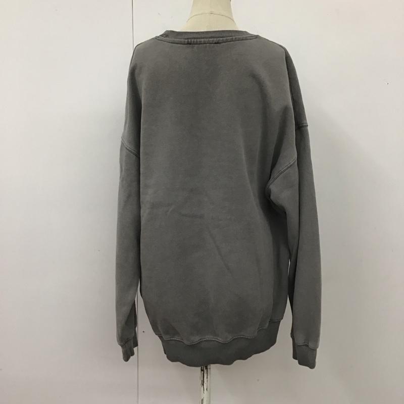 ザラ ZARA トレーナー 長袖 スウェット M 無地 チャコールグレー / チャコールグレー / レディース USED 古着 中古 10112211