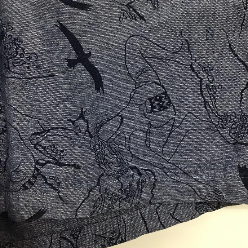 ワイルドシングス WILD THINGS パンツ ショートパンツ ショートパンツ ハーフパンツ カジュアルパンツ S プリント インディゴ / インディゴ / メンズ USED 古着 中古 10133203