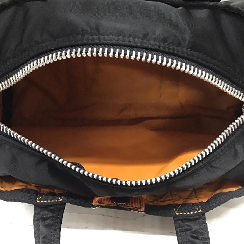 ポーター PORTER ハンドバッグ ハンドバッグ タンカー DUFFLE BAG ロゴ、文字 黒 / ブラック / メンズ USED 古着 中古 10111784