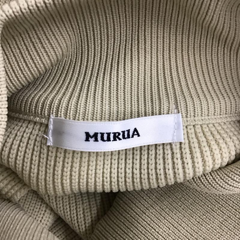 ムルーア MURUA ニット、セーター 七分袖 チョーカーハーフニット 012022601401 FREE 無地 ベージュ / ベージュ /  レディース USED 古着 中古 10113998