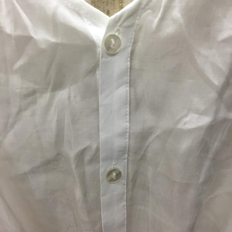 ムルーア MURUA カットソー 七分袖 012140402101-01 シアーカシュクールシャツ FREE 無地 白 / ホワイト /  レディース USED 古着 中古 10107303